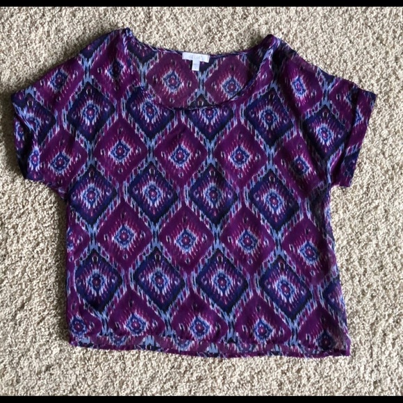 dELiA*s Tops - Delia’s Aztec purple print shirt early 2000s vintage